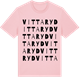 Pink Cotton t-shirt med Vittaryd ordlek t-shirt