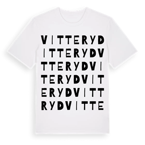 Vitteryd ordlek t-shirt – ekologisk bomull t-shirt från Pinshirt
