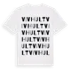 White t-shirt med Vivhult ordlek t-shirt
