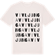 Vintage White t-shirt med Vivljunga ordlek t-shirt