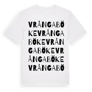 Vrångaböke ordlek t-shirt – ekologisk bomull t-shirt från Pinshirt
