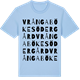 Blue Soul t-shirt med Vrångaböke södergård ordlek t-shirt