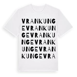 Vrankunge ordlek t-shirt – ekologisk bomull t-shirt från Pinshirt