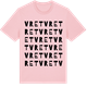 Pink Cotton t-shirt med Vret ordlek t-shirt