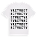 White t-shirt med Vret ordlek t-shirt