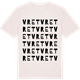 Vintage White t-shirt med Vret ordlek t-shirt
