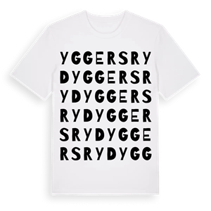 Yggersryd ordlek t-shirt – ekologisk bomull t-shirt från Pinshirt