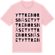 Pink Cotton t-shirt med Yttre Norsnäset ordlek t-shirt