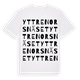 White t-shirt med Yttre Norsnäset ordlek t-shirt