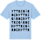 Blue Soul t-shirt med Yttregården ordlek t-shirt