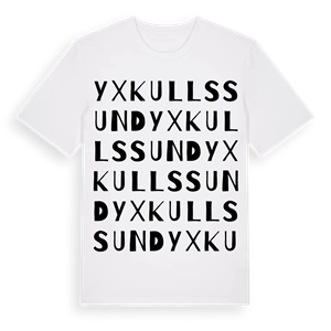 Yxkullssund ordlek t-shirt – ekologisk bomull t-shirt från Pinshirt