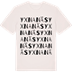 Vintage White t-shirt med Yxnanäs ordlek t-shirt