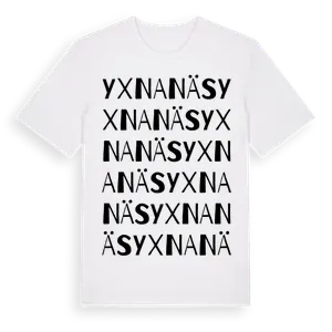 Yxnanäs ordlek t-shirt – ekologisk bomull t-shirt från Pinshirt