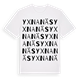 White t-shirt med Yxnanäs ordlek t-shirt