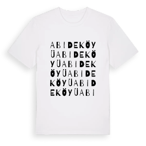 Abide Köyü ordlek t-shirt – ekologisk bomull t-shirt från Pinshirt
