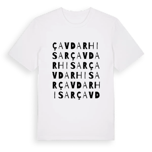 Çavdarhisar ordlek t-shirt – ekologisk bomull t-shirt från Pinshirt