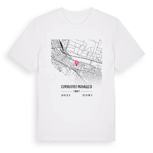 Cumhuriyet Mahallesi karta t-shirt – ekologisk bomull t-shirt från Pinshirt