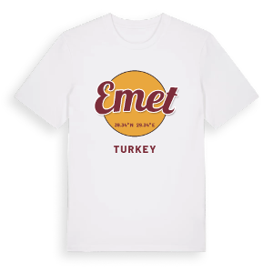 Emet cirkel t-shirt – ekologisk bomull t-shirt från Pinshirt