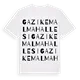 Gazikemal Mahallesi ordlek t-shirt