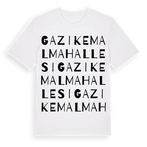 Gazikemal Mahallesi ordlek t-shirt – ekologisk bomull t-shirt från Pinshirt