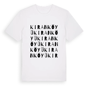 Kıran Köyü ordlek t-shirt – ekologisk bomull t-shirt från Pinshirt