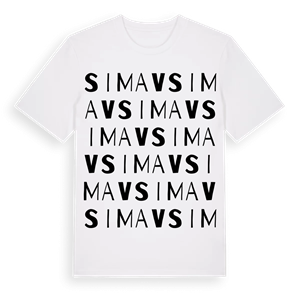 Simav ordlek t-shirt – ekologisk bomull t-shirt från Pinshirt