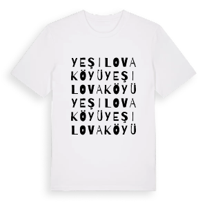 Yeşilova Köyü ordlek t-shirt – ekologisk bomull t-shirt från Pinshirt