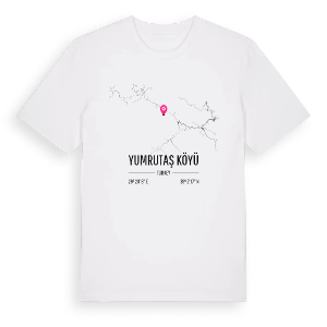 Yumrutaş Köyü karta t-shirt – ekologisk bomull t-shirt från Pinshirt