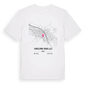Yunusemre Mahallesi karta t-shirt – ekologisk bomull t-shirt från Pinshirt