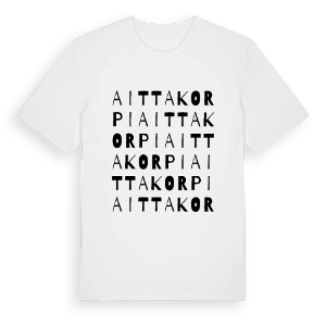 Aittakorpi ordlek t-shirt – ekologisk bomull t-shirt från Pinshirt