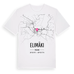 Elimäki karta t-shirt – ekologisk bomull t-shirt från Pinshirt