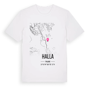 Halla karta t-shirt – ekologisk bomull t-shirt från Pinshirt