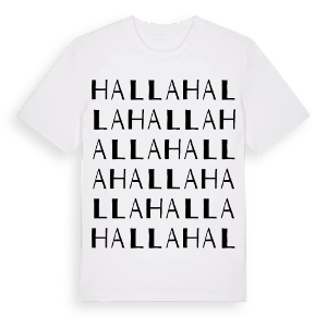 Halla ordlek t-shirt – ekologisk bomull t-shirt från Pinshirt