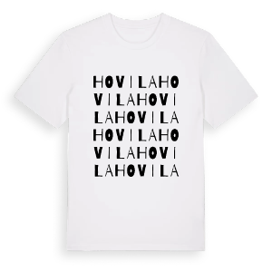 Hovila ordlek t-shirt – ekologisk bomull t-shirt från Pinshirt