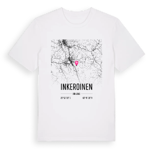 Inkeroinen karta t-shirt – ekologisk bomull t-shirt från Pinshirt