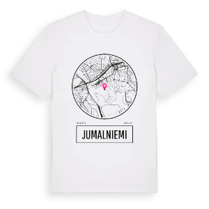 Jumalniemi t-shirt – ekologisk bomull t-shirt från Pinshirt