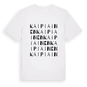 Kaipiainen ordlek t-shirt – ekologisk bomull t-shirt från Pinshirt