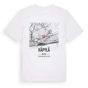 Käpylä karta t-shirt – ekologisk bomull t-shirt från Pinshirt