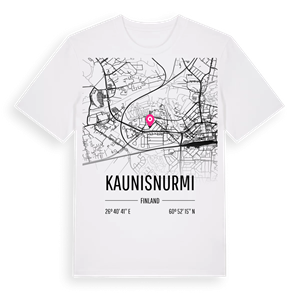 Kaunisnurmi karta t-shirt – ekologisk bomull t-shirt från Pinshirt