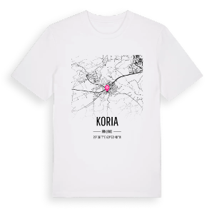 Koria karta t-shirt – ekologisk bomull t-shirt från Pinshirt