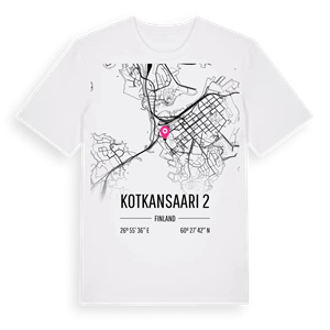 Kotkansaari 2 karta t-shirt – ekologisk bomull t-shirt från Pinshirt