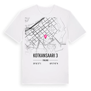 Kotkansaari 3 karta t-shirt – ekologisk bomull t-shirt från Pinshirt