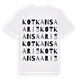 Kotkansaari 3 ordlek t-shirt