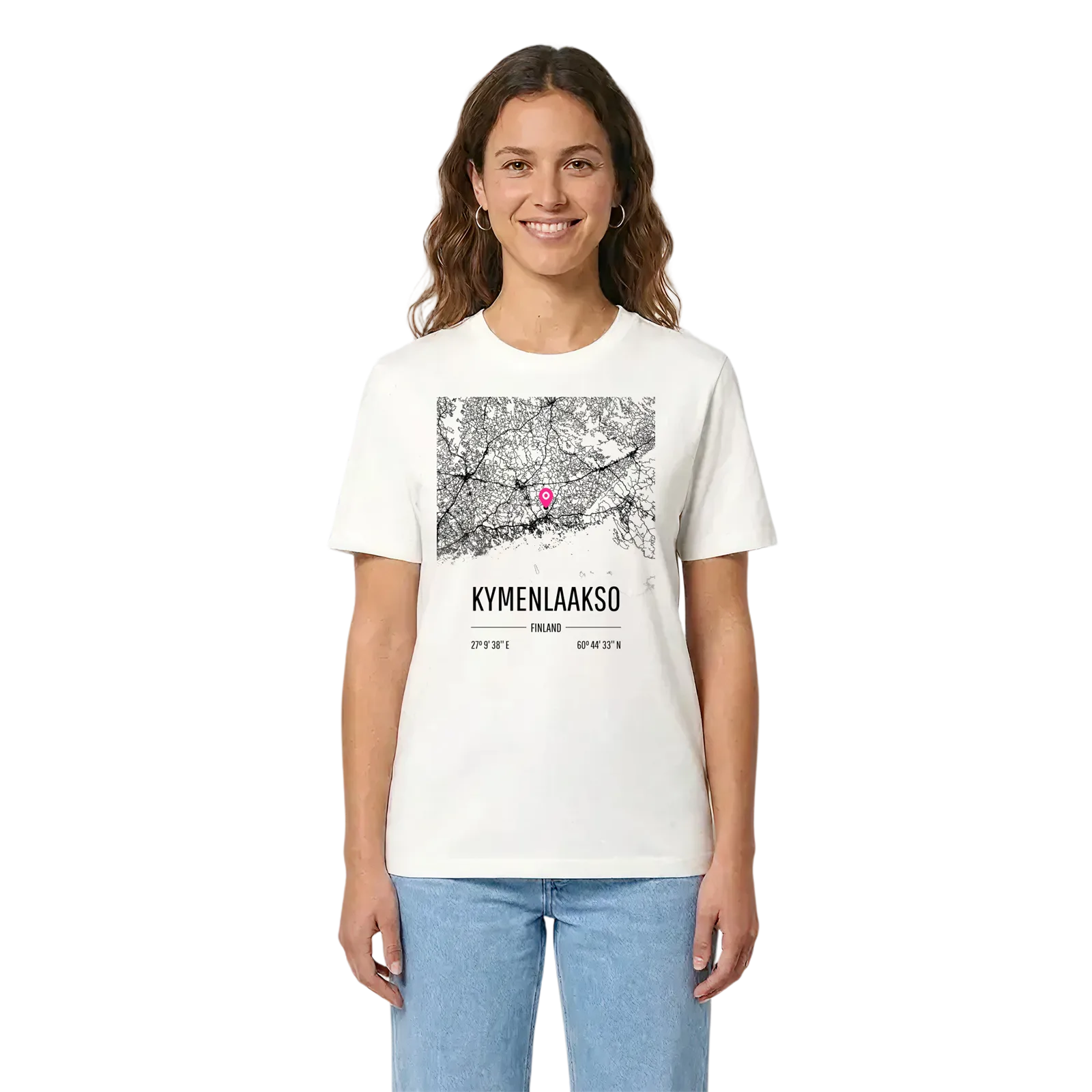 Kymenlaakso karta t-shirt – White, i miljö