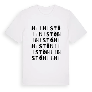 Niinistö ordlek t-shirt – ekologisk bomull t-shirt från Pinshirt