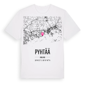 Pyhtää karta t-shirt – ekologisk bomull t-shirt från Pinshirt