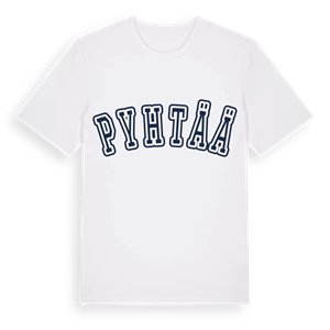 Pyhtää college t-shirt – ekologisk bomull t-shirt från Pinshirt