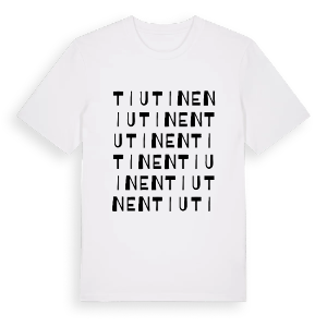 Tiutinen ordlek t-shirt – ekologisk bomull t-shirt från Pinshirt