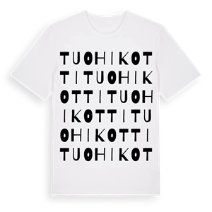 Tuohikotti ordlek t-shirt – ekologisk bomull t-shirt från Pinshirt