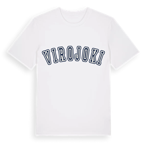 Virojoki college t-shirt – ekologisk bomull t-shirt från Pinshirt